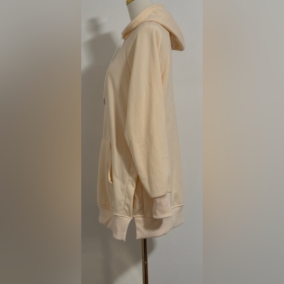 Women's Yellow Fleece Hoodie Size Medium - Picture 2 of 12